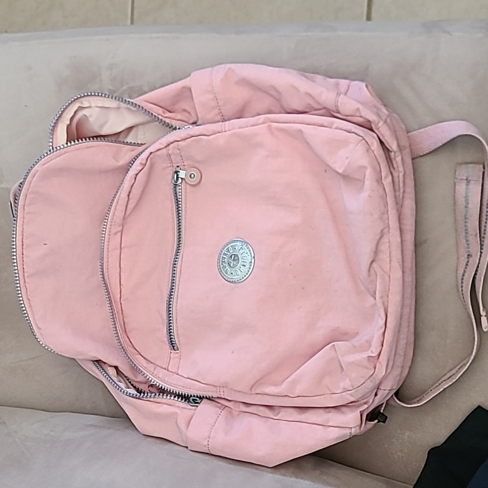Kipling Seoul extra large 17 bookbag Bridal Rose